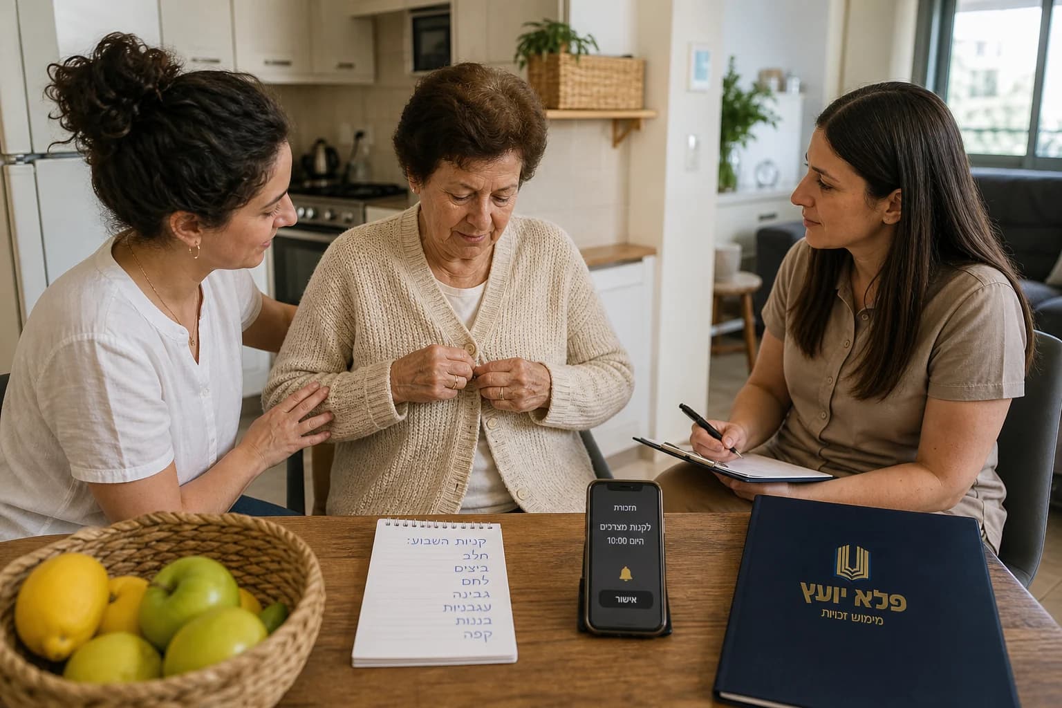 מרפאה בעיסוק בוחנת פעולות יום יום בבית