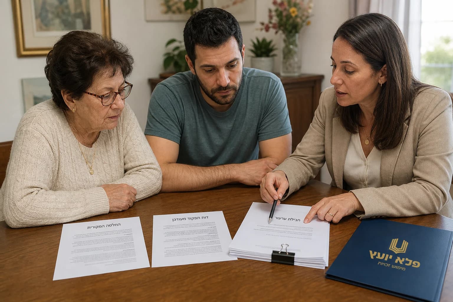 משפחה מכינה ערר מסודר על החלטת גמלת סיעוד