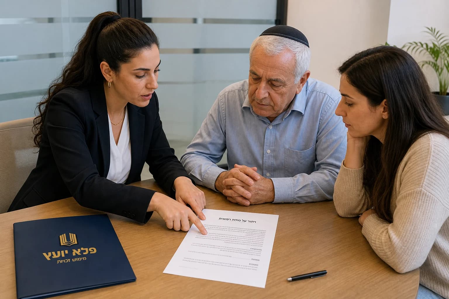 הסבר מקדים על טופס ויתור סודיות רפואית לפני חתימה